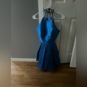 B.Darlin Formal Royal Blue Halter Dress